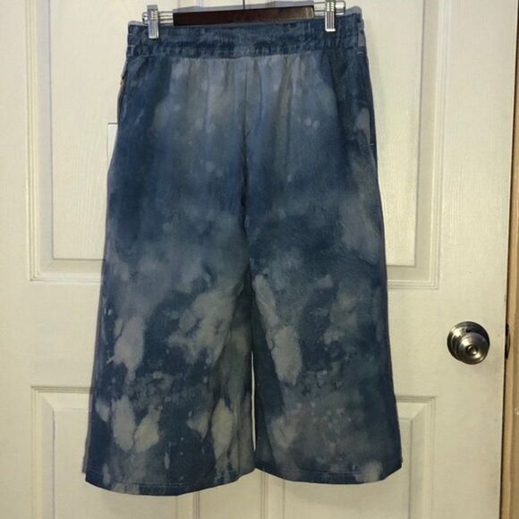Lucy Indigo Culottes Wide Leg Capri Size M - Picture 9 of 13